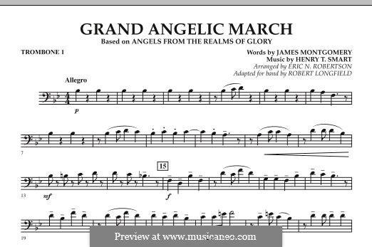 Grand Angelic March: Trombone 1 part by Henry Smart