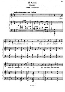 Songs and Romances (Book I), Nos.1-23: No.23 A Tear by Alexander Sergeyevich Dargomyschski
