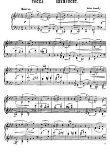 Sechs Kanonische Stücke, Op.1: Nr.6 Sehnsucht by Anton Arenski