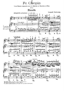 Drei neue: Etüde Nr.3 in G-Dur 'Menuett' by Leopold Godowsky