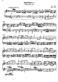 Sechs Partitas, BWV 825-830: Für Klavier by Johann Sebastian Bach