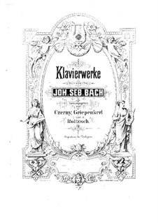 Sechs Partitas, BWV 825-830: Nr.1-3, für Klavier by Johann Sebastian Bach
