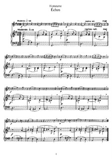 Échos: Für Flöte und Piano by Jaques Hotteterre