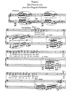 Die Frist ist um: Für Stimme und Klavier by Richard Wagner