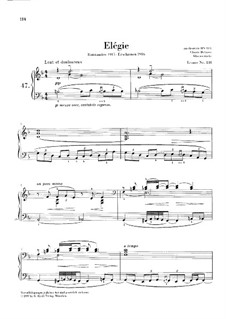 Elegie, L.138: Elegie by Claude Debussy