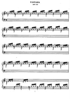 Präludium (Fantasie) in a-Moll, BWV 922: Für Klavier by Johann Sebastian Bach