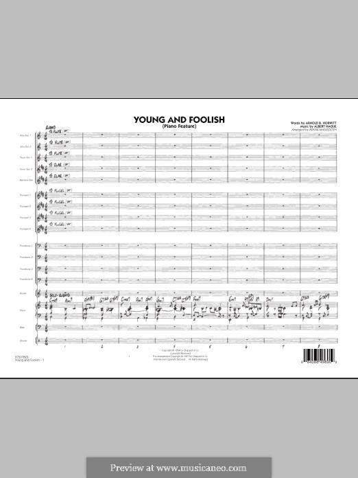 Young and Foolish (Dean Martin): Vollpartitur by Albert Hague