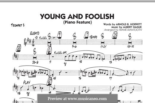 Young and Foolish (Dean Martin): Trumpet 3 part by Albert Hague