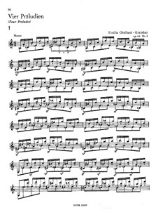 Sechs Präludien, Op.46: Präludien Nr.2-5 by Emilia Giuliani