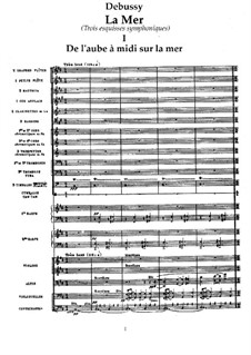 Das Meer , L.109: Nr.1 Morgengrauen bis Mittag auf dem Meer by Claude Debussy
