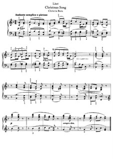 Weihnachtslied: Weihnachtslied by Franz Liszt
