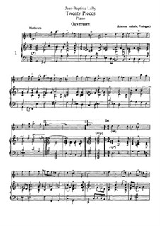 Zwanzig Stücke: Für Flöte und Piano by Jean-Baptiste Lully