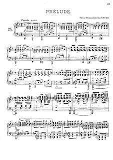 Vierundzwanzig Preluden, Op.17: Präludium Nr.24 in d-moll by Felix Blumenfeld