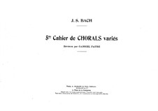 Sämtliche Werke für Orgel: Band II, Heft V, Nr.1-20 by Johann Sebastian Bach