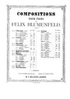 Vierundzwanzig Preluden, Op.17: Präludien Nr.13, 15-17 by Felix Blumenfeld