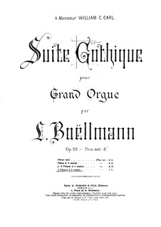 No.4 Toccata: Für zwei Klaviere, achthändig – Stimmen für Klavier I by Léon Boëllmann