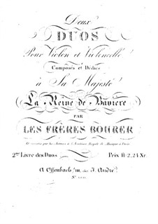 Zwei Duos für Violine und Cello: Stimmen by Antoine Bohrer
