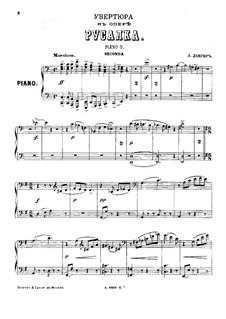 Mermaid: Overture, for Two Pianos Eight Hands – Piano II by Alexander Sergeyevich Dargomyschski