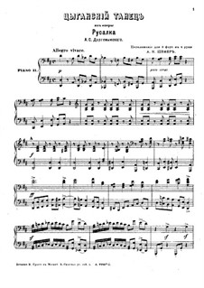 Mermaid: Act II. Gipsy Dance, for Two Pianos Four Hands – Piano II by Alexander Sergeyevich Dargomyschski