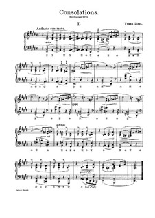 Consolations, S.172: Vollsammlung by Franz Liszt