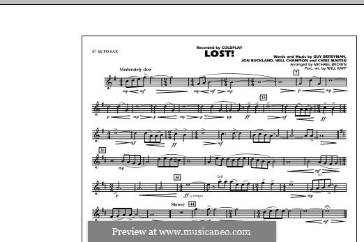 Marching Band version: Eb Alto Sax part by Chris Martin, Guy Berryman, Jonny Buckland, Will Champion