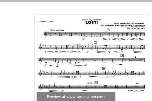 Marching Band version: Eb Baritone Sax part by Chris Martin, Guy Berryman, Jonny Buckland, Will Champion