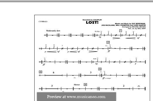 Marching Band version: Cymbals part by Chris Martin, Guy Berryman, Jonny Buckland, Will Champion