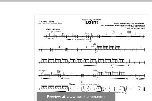 Marching Band version: Aux Percussion part by Chris Martin, Guy Berryman, Jonny Buckland, Will Champion