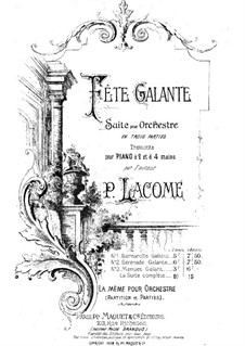 Fete galante: Fete galante by Paul Lacôme d'Estalenx