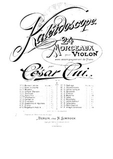 Nr.6 Nocturne: Partitur by César Cui