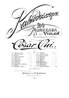 Nr.20 Novellette: Partitur by César Cui
