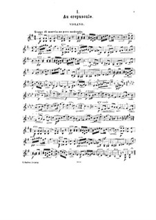 Kleine Suite für Violine und Klavier, Op.14: Solostimme by César Cui
