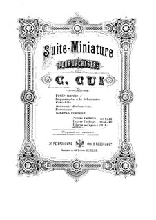 Suite Nr.1, Op.20: Suite Nr.1 by César Cui