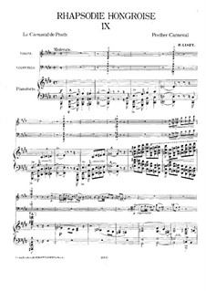 Nr.9 in Es-Dur, für Klaviertrio, S.379: Vollpartitur by Franz Liszt