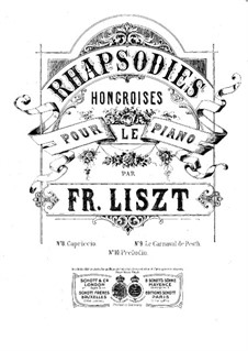 Nr.9 in Es-Dur, S.244: Für zwei Klaviere, achthändig – Stimmen für Klavier I by Franz Liszt