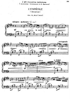 Achtzehn Stücke für Klavier, TH 151 Op.72: No.12 L'espiègle by Pjotr Tschaikowski
