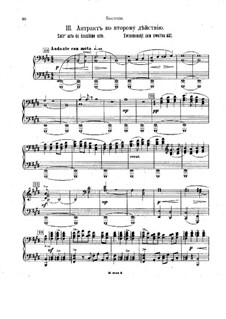 Musik zum Drama 'The King of the Jews', Op.95: Teil III für Klavier, vierhändig – Stimmen by Alexander Glazunov