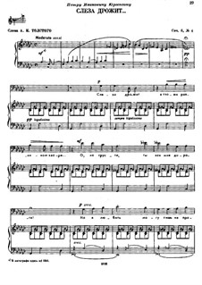 Sechs Romanzen, TH 93 Op.6: Nr.4 Die Thräne bebt by Pjotr Tschaikowski