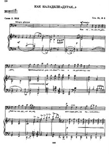 Sechs Romanzen, TH 97 Op.25: No.6 As They Chanted: 'Fool' by Pjotr Tschaikowski