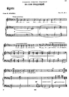 Sechs Romanzen, TH 98 Op.27: No.1 At Bedtime by Pjotr Tschaikowski