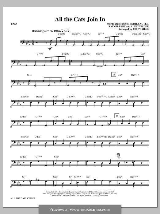 All The Cats Join In: Bassstimme by Alec Wilder, Ray Gilbert