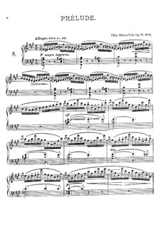 Vierundzwanzig Preluden, Op.17: Präludium Nr.8 in fis-moll by Felix Blumenfeld