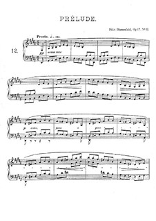 Vierundzwanzig Preluden, Op.17: Präludium Nr.12 in gis-moll by Felix Blumenfeld