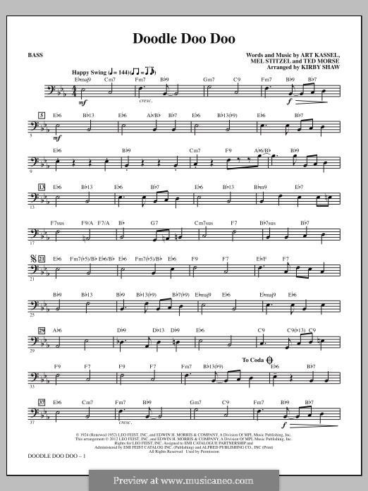 Doodle Doo Doo: Bassstimme by Theodore F. Morse, Mel Stitzel, Art Kassell