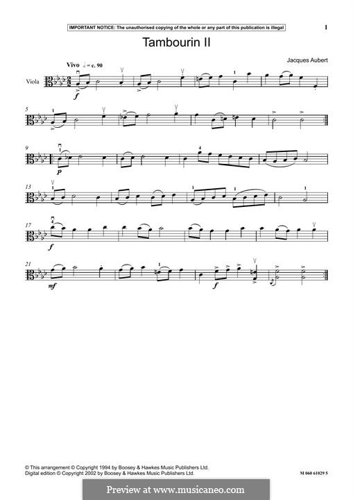 Tambourin II: Tambourin II by Jacques Aubert