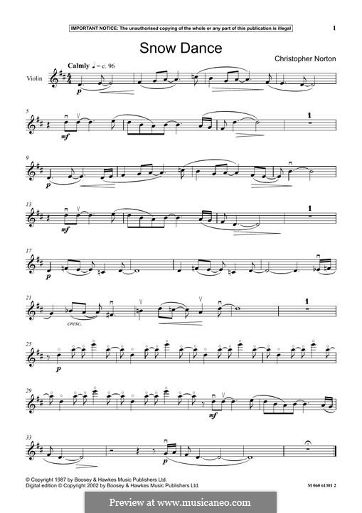 Snow Dance von C. Norton Noten auf MusicaNeo