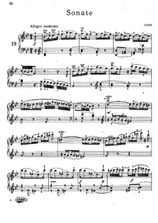 Sonate für Klaiver Nr.20 in B-Dur, Hob.XVI/18: Für einen Interpreten by Joseph Haydn