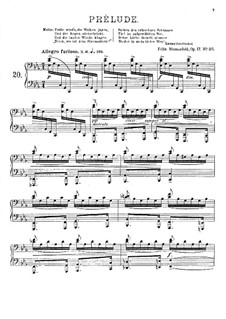 Vierundzwanzig Preluden, Op.17: Präludium Nr.20 in c-moll by Felix Blumenfeld