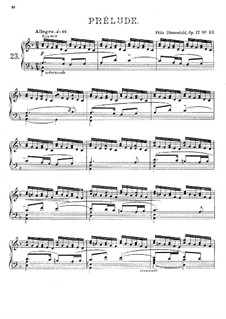 Vierundzwanzig Preluden, Op.17: Präludium Nr.23 in F-dur by Felix Blumenfeld