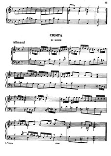 Suite Nr.4 in d-Moll, HWV 437: Für Cembalo by Georg Friedrich Händel